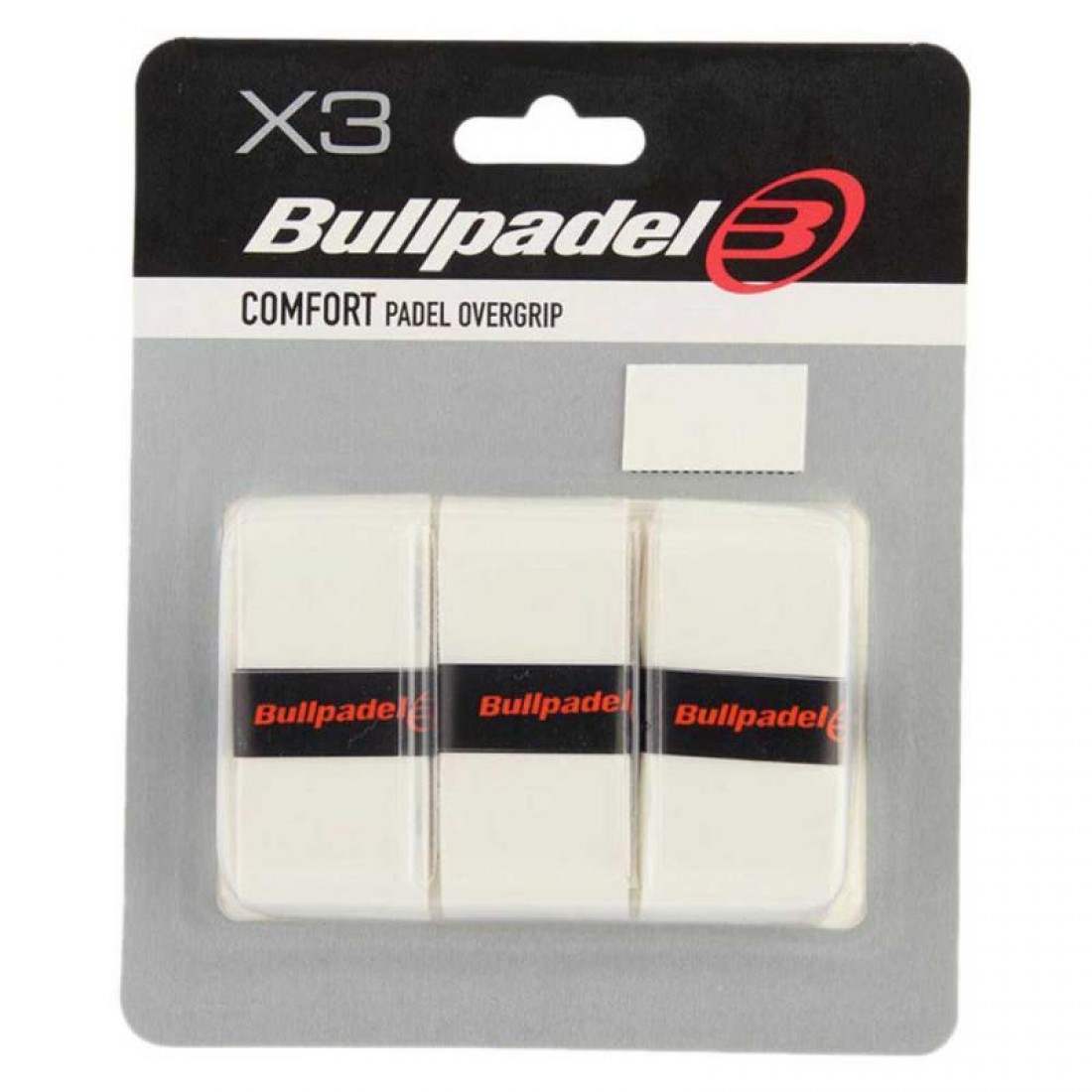Bullpadel GB-1603 Comfort Overgrip 3-Pack (White)