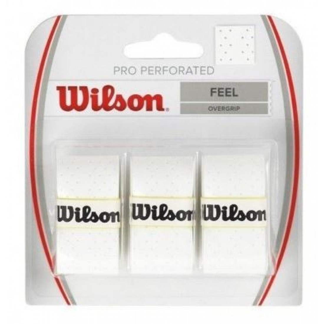 Wilson Pro Overgrip Perforated 3-Pack (White)