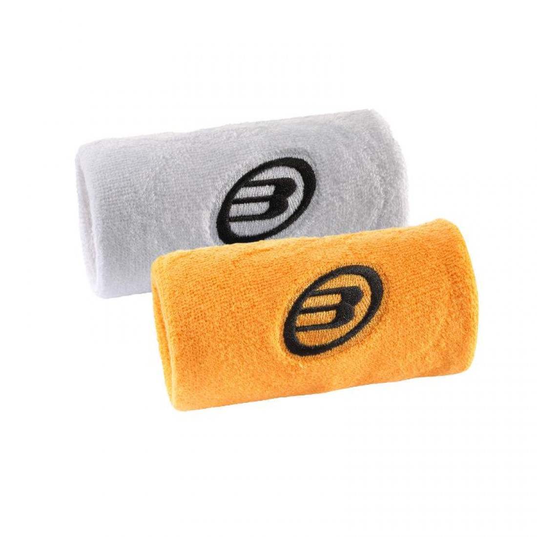 Bullpadel White & Orange Wristbands 2 Units