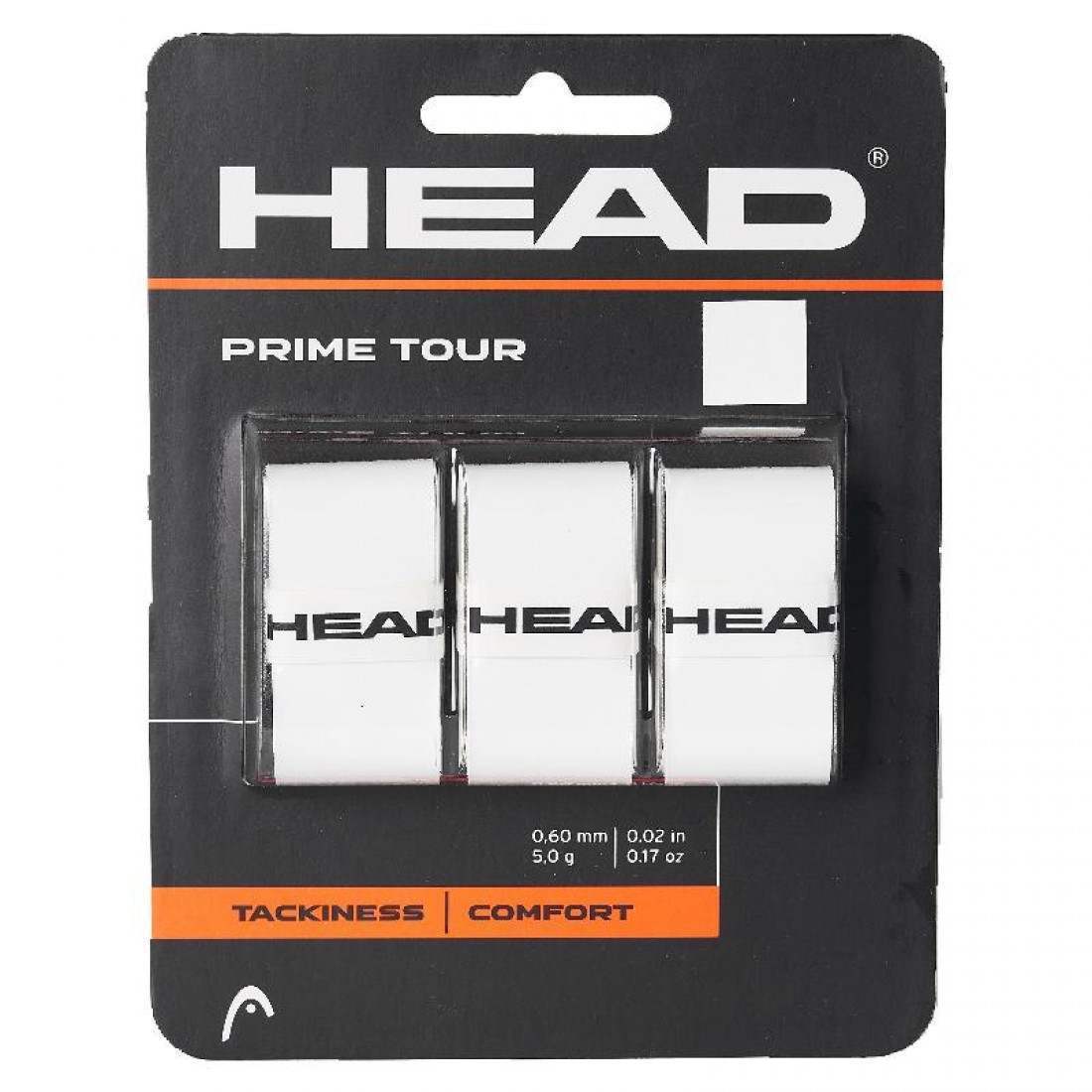 Head Prime Tour Overgrip 3-Pack (White)